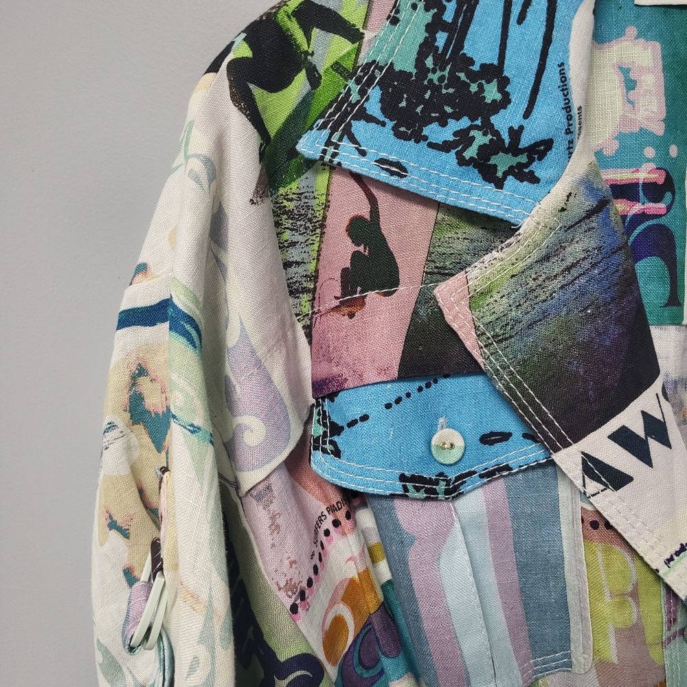 Zimmermann Multicolor Graphic Patchwork Mini Dres… - image 5